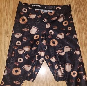 BlackMilk Coffee and Donuts Leggings - Black